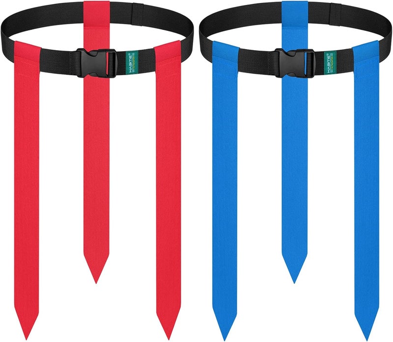 HASITE Flag Football Belts, 2/4/10/14/20 pcs of Adjustable Flag Football Set with Flags, Suitable for Youth Adults and Kids - Image 1
